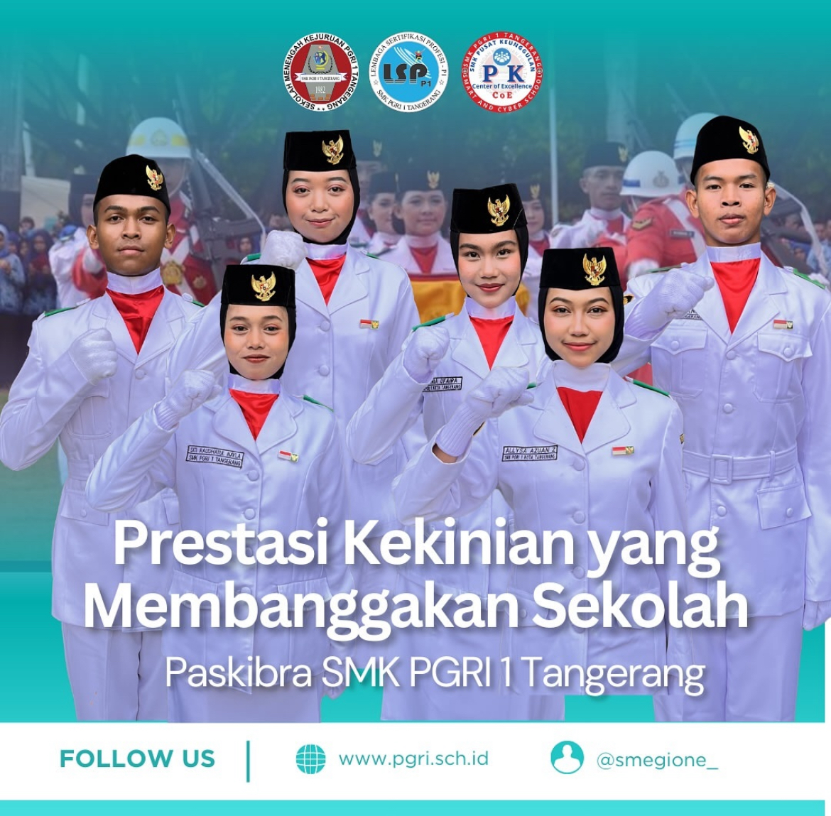 MEMBANGGAKAN! Siswa/i jalani tugas sebagai Paskibraka di Beberapa Kecamatan di Kota Tangerang.